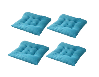 Klassieke Wasbare Stoelkussens met Strikken – Set van 4 Luxe Eetkamerstoelkussens | Comfort & Design voor Thuis en Kantoor