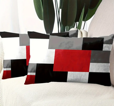Set van 2 “Graphique” Kussenhoezen – Abstract Geometrisch | 30x50 cm