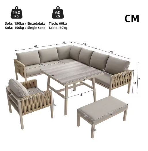 Exclusieve Luxe Tuinlounge Set