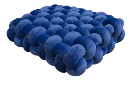 Luxury handmade square knot cushion
