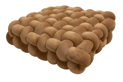 Luxury handmade square knot cushion