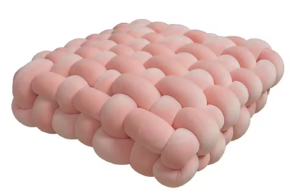 Luxury handmade square knot cushion