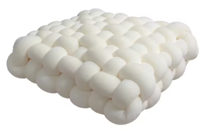 Luxury handmade square knot cushion