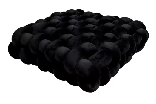 Luxury handmade square knot cushion