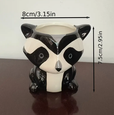 Pots de fleurs en céramique en forme d'animaux