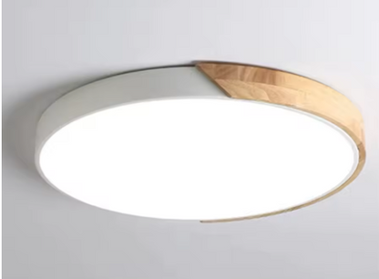 Scandinavische Plafondlamp – Creatief & Modern – Hout & Groen Design – Voor Woonkamer, Slaapkamer of Thuiskantoor